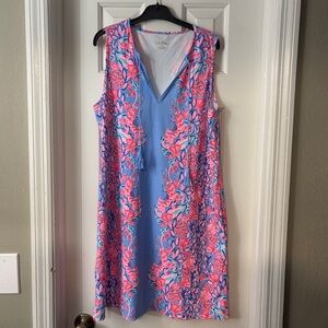 Lily Pulitzer Floral Sleeveless Dress in Blue and Pink